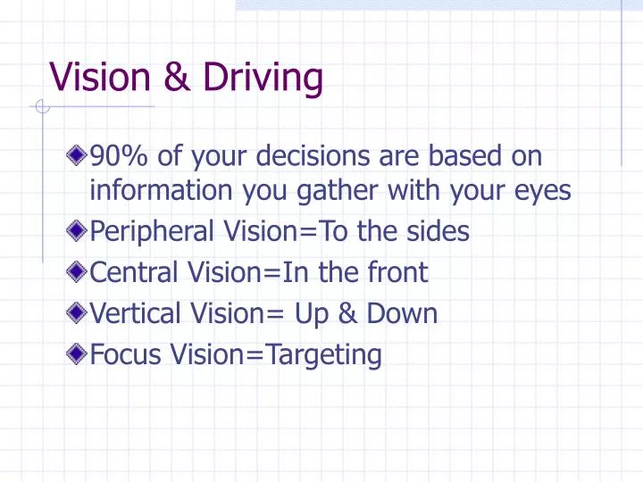 vision driving
