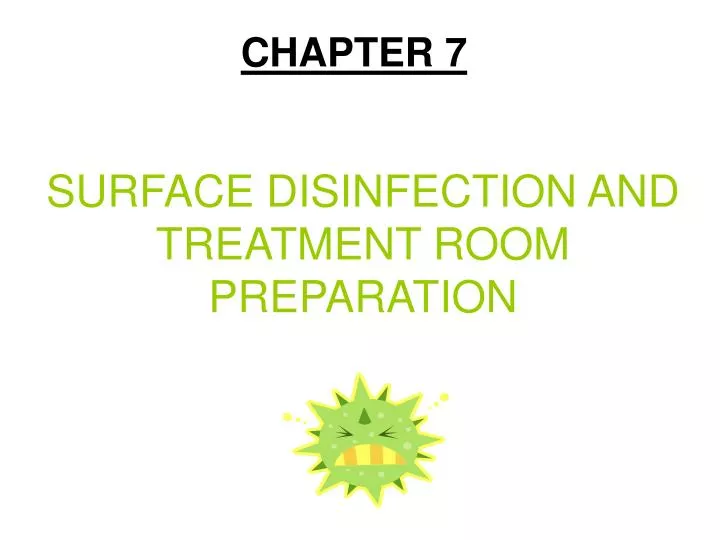 surface disinfection and treatment room preparation