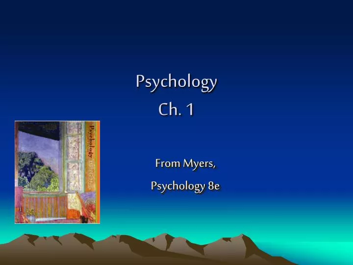 psychology ch 1