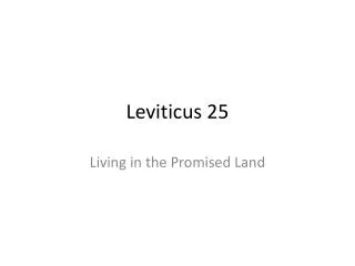 Leviticus 25