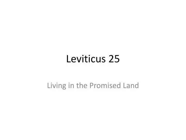 leviticus 25