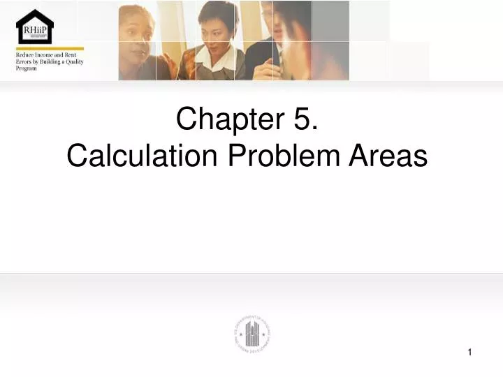 chapter 5 calculation problem areas