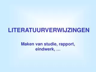 literatuurverwijzingen