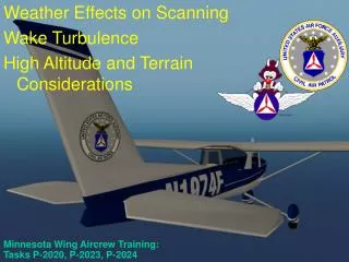 Minnesota Wing Aircrew Training: Tasks P-2020, P-2023, P-2024