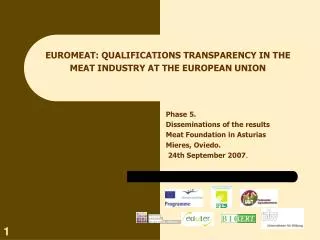 EUROMEAT: QUALIFICATIONS TRANSPARENCY IN THE MEAT INDUSTRY AT THE EUROPEAN UNION
