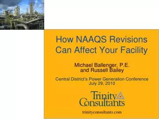 How NAAQS Revisions Can Affect Your Facility