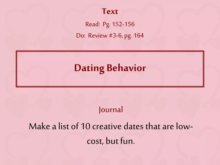 dating behavior