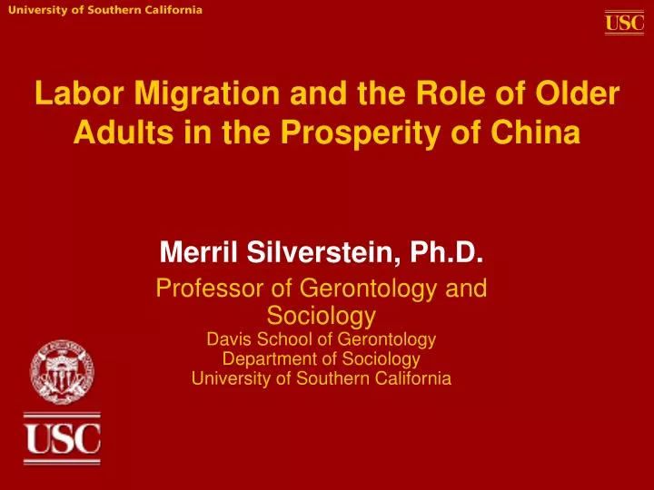 labor migration and the role of older adults in the prosperity of china