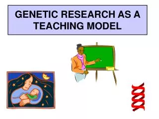 GENETIC RESEARCH AS A TEACHING MODEL