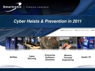 Cyber Heists &amp; Prevention in 2011