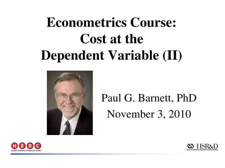 econometrics course cost at the dependent variable ii
