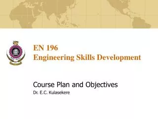 EN 196 Engineering Skills Development