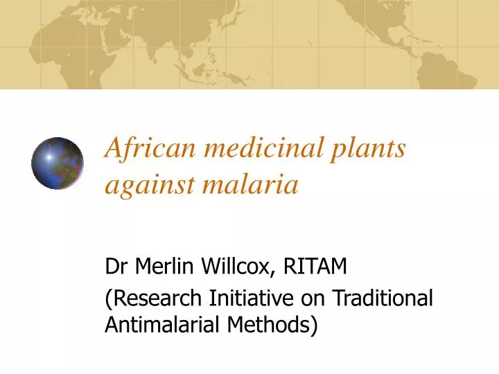 african medicinal plants against malaria
