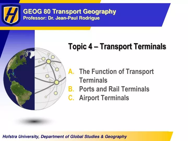 topic 4 transport terminals