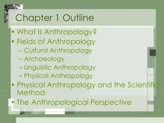 Chapter 1 Outline