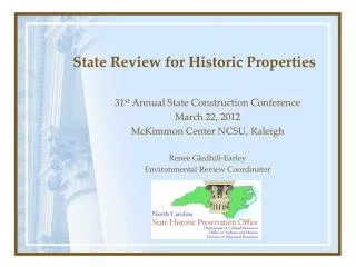 State Review for Historic Properties