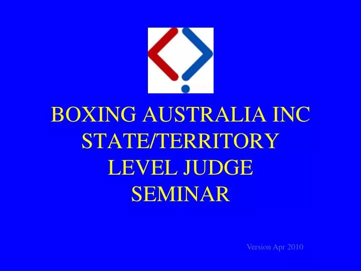 boxing australia inc state territory level judge seminar