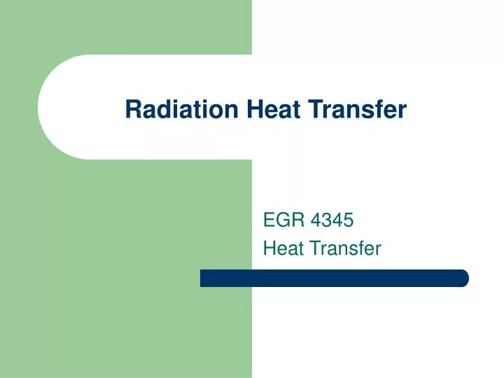 radiation heat transfer