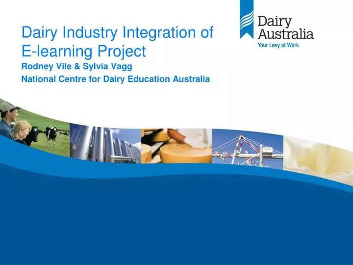 dairy industry integration of e learning project