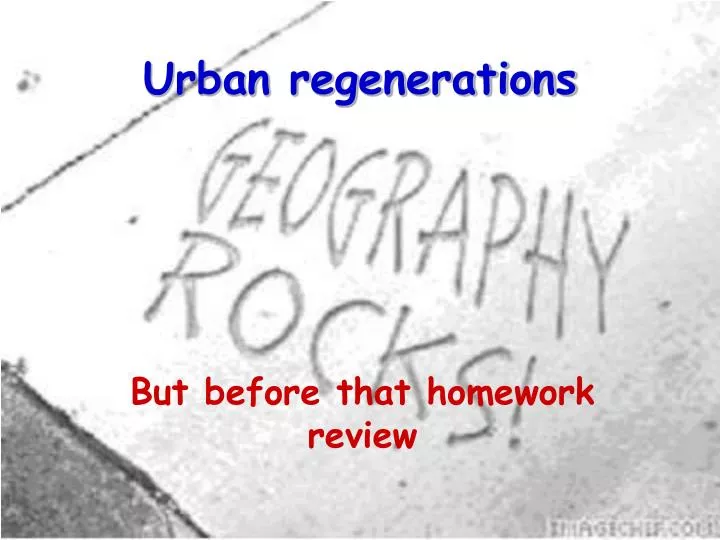 urban regenerations