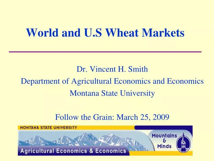 world and u s wheat markets