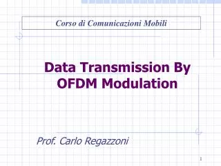Data Transmission By OFDM Modulation