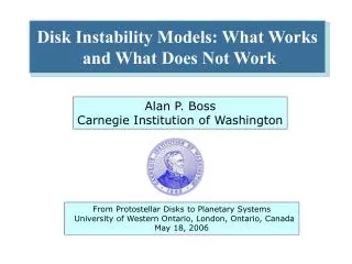 Disk Instability Models: What Works and What Does Not Work