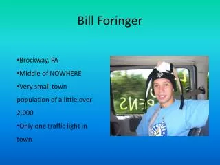 Bill Foringer