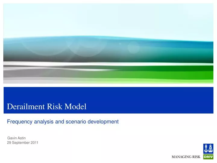 derailment risk model