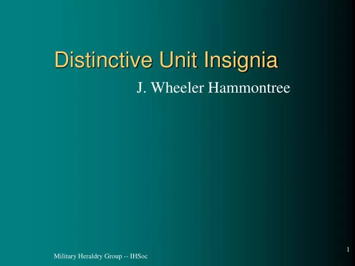 distinctive unit insignia