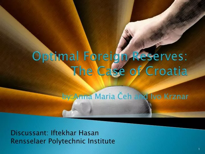 optimal foreign reserves the case of croatia