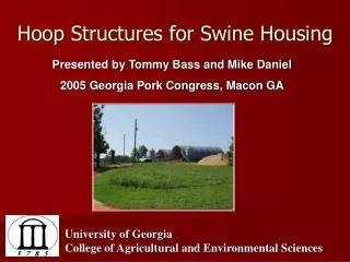 Hoop Structures for Swine Housing