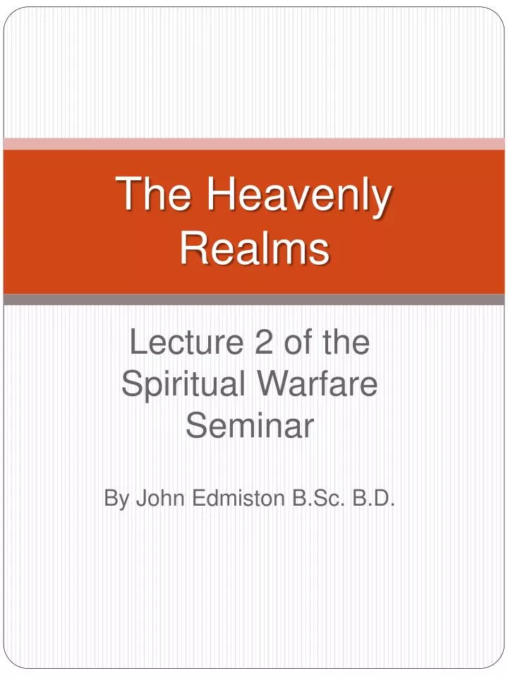 the heavenly realms