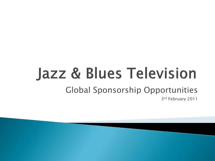jazz blues television
