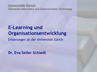 e learning und organisationsentwicklung