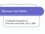 Manners that Matter - slide 1