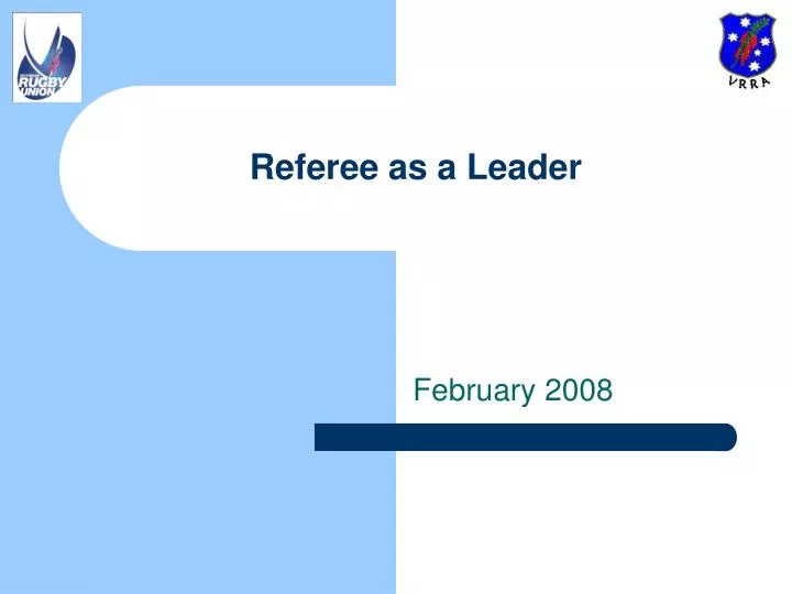 referee as a leader