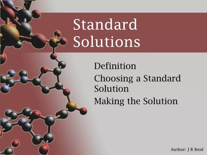 standard solutions