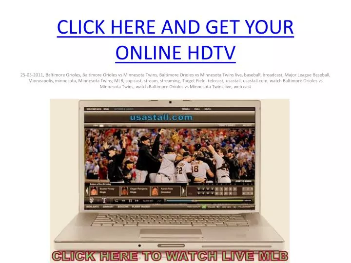 click here and get your online hdtv