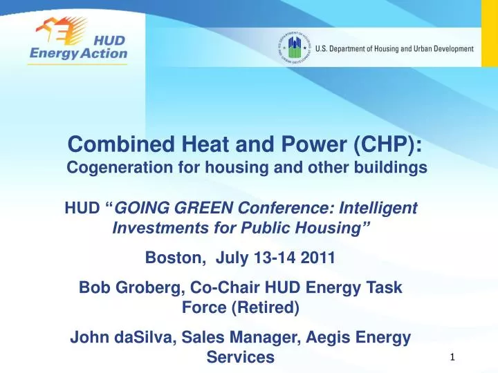 combined heat and power chp cogeneration for housing and other buildings