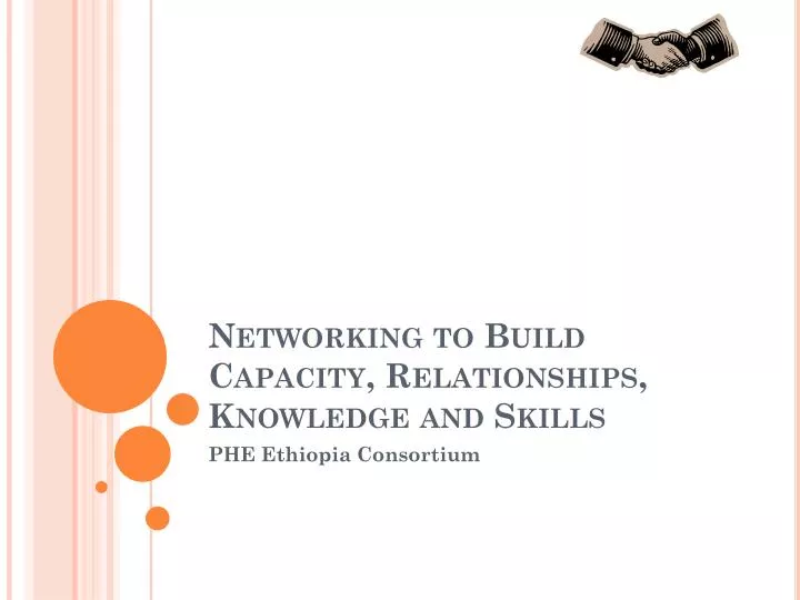 networking to build capacity relationships knowledge and skills