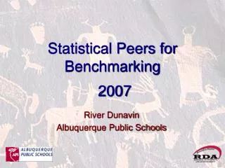 Statistical Peers for Benchmarking 2007
