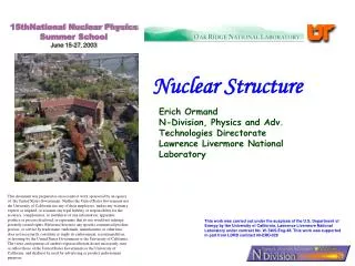 Nuclear Structure