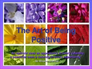 The Art of Being Positive