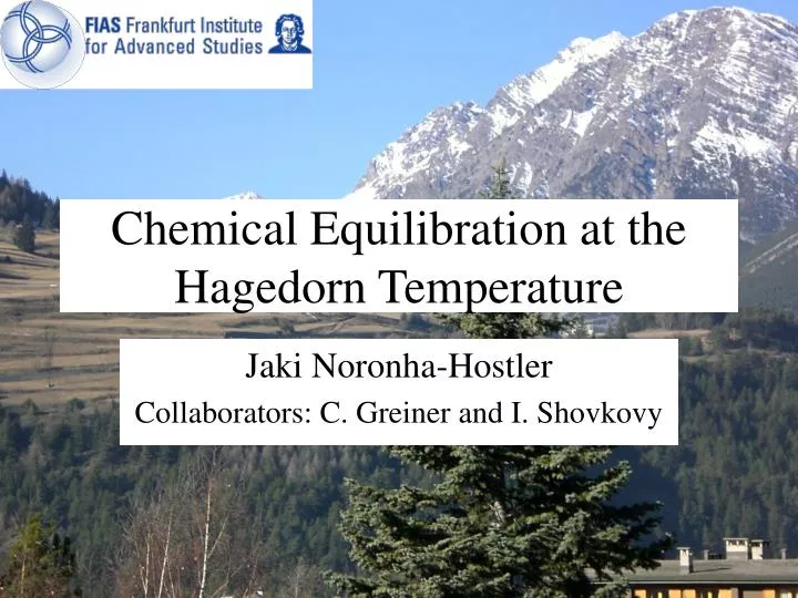 chemical equilibration at the hagedorn temperature