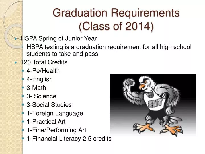 graduation requirements class of 2014