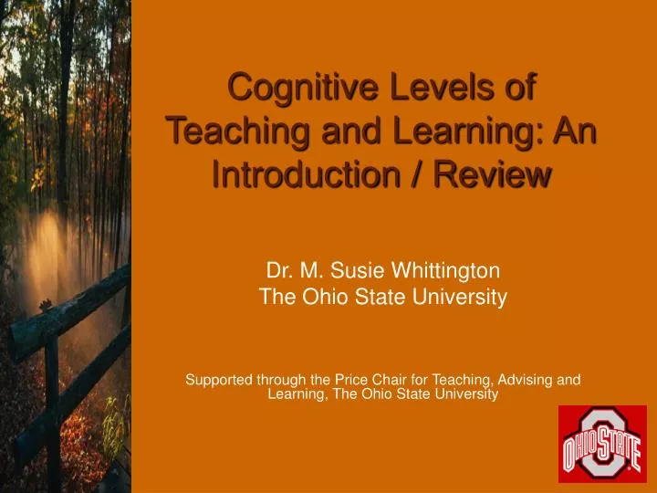 cognitive levels of teaching and learning an introduction review