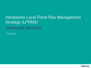 Hampshire Local Flood Risk Management Strategy (LFRMS)