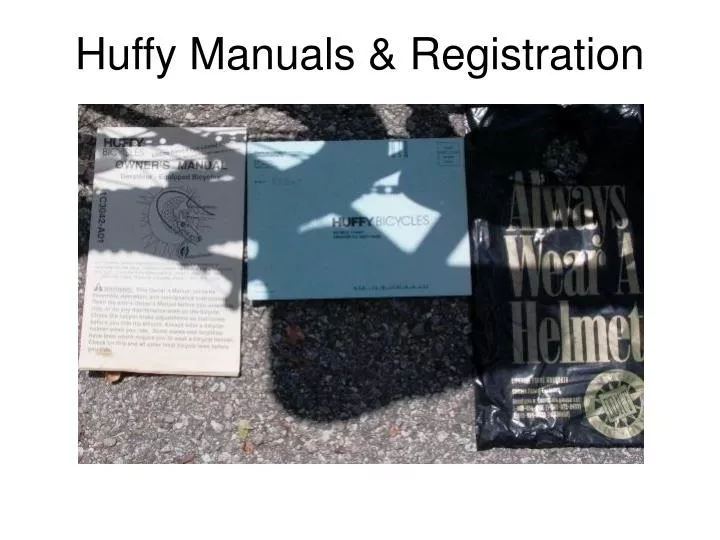 huffy manuals registration