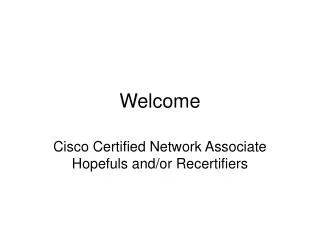 welcome